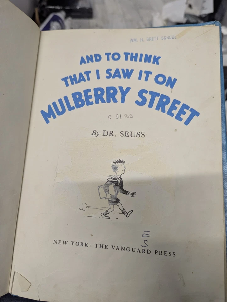 And To Think That I Saw It On Mulberry Street Dr. Seuss 1937, 1st Edition  Foto 3 de 4