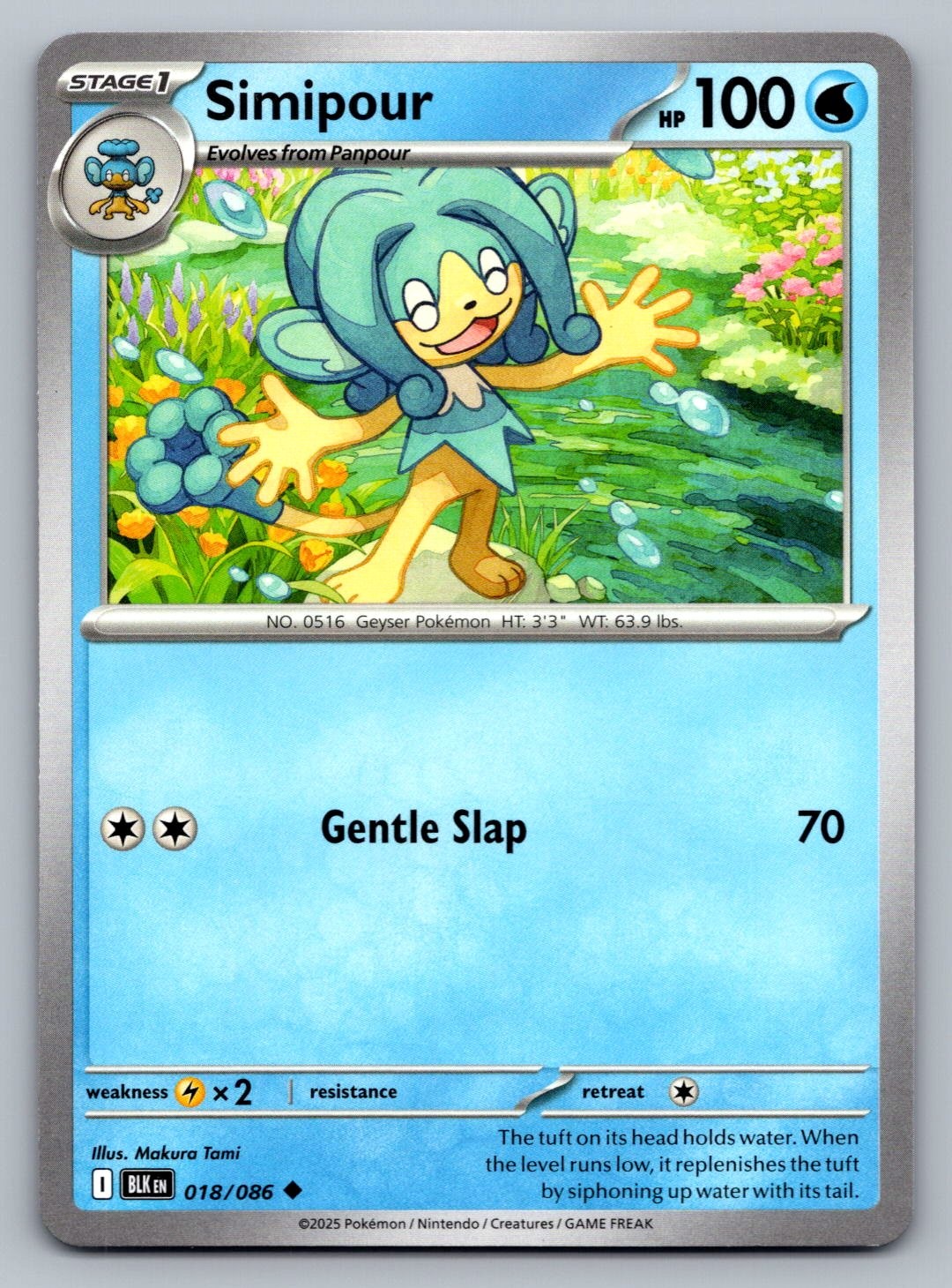 Pokemon TCG SV: Black Bolt Simipour 018/086
