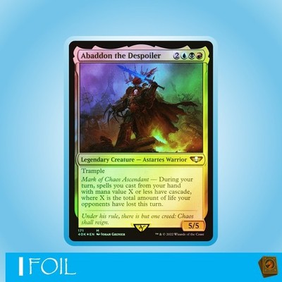 Abaddon the Despoiler | FOIL | MTG Magic | Warhammer 40000 40K | NM | EN | M