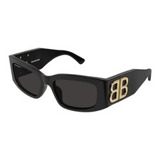 New Balenciaga BB0360S 005 Black/Grey 56-18-125 Sunglasses
