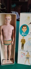 Vintage Ken Doll With Flocked Hair In Original Box Excellent Condition
