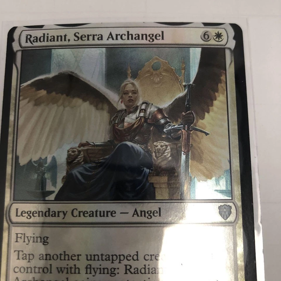 Magic The Gathering Seras Archangel Radiant Foil Error Card Spanish - Image 3 of 4