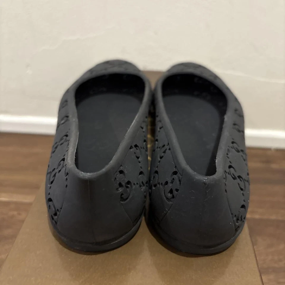 Sapato liso de borracha preto raro GUCCI tamanho feminino (verifique a descrição) - Imagem 3 de 4