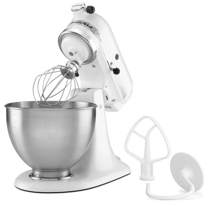 KitchenAid Classic Plus KSM75WH 4.5qt Tilt-Head Stand Mixer - White