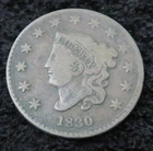 Photo of a 1830-P Large Cent from an eBay listing that sold on Jul 22, 2026