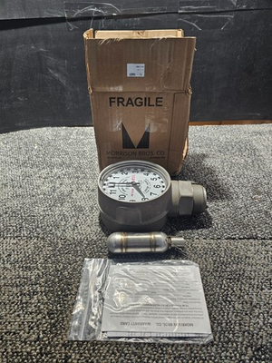 #ad #ad Morrison Bros Co Fig 818 0400AGEVR 2” Clock Gauge w Drop Tube Aluminum Body $419.99