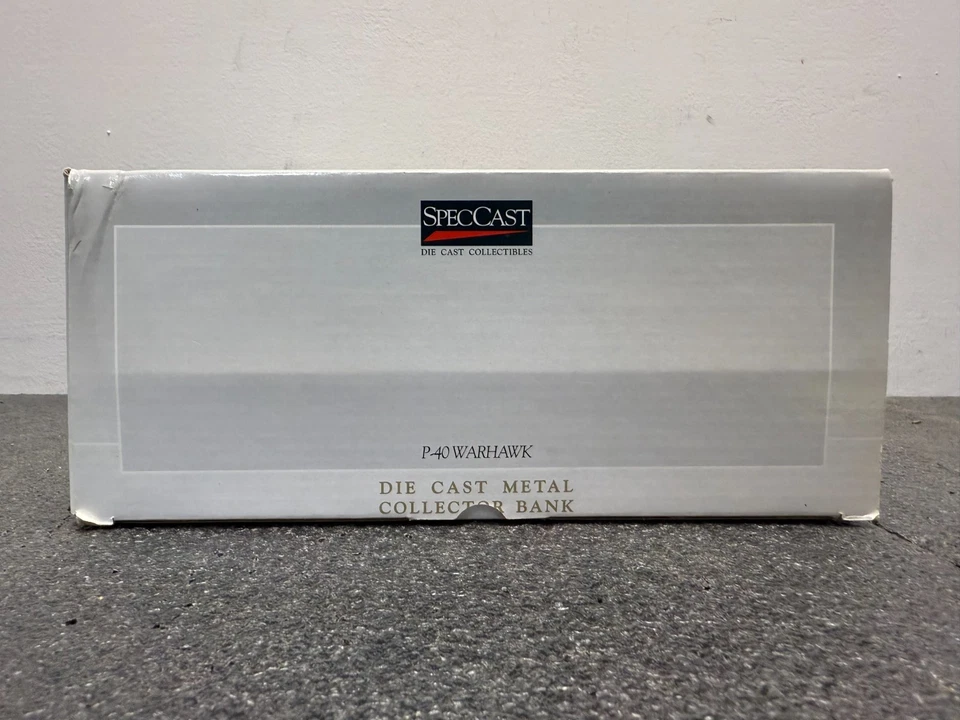 SPECCAST #44003 Diecast P-40 Warhawk Airplane Collector Bank in Box - NIB - Image 4 of 4