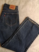 Levi Strauss 517 Jeans Dark Blue Denim 33x30 Boot Cut