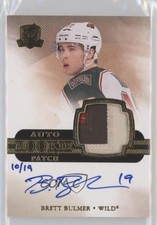 2011-12 Upper Deck The Cup Rookie Gold 10/19 Brett Bulmer #165 Patch Auto 7ez
