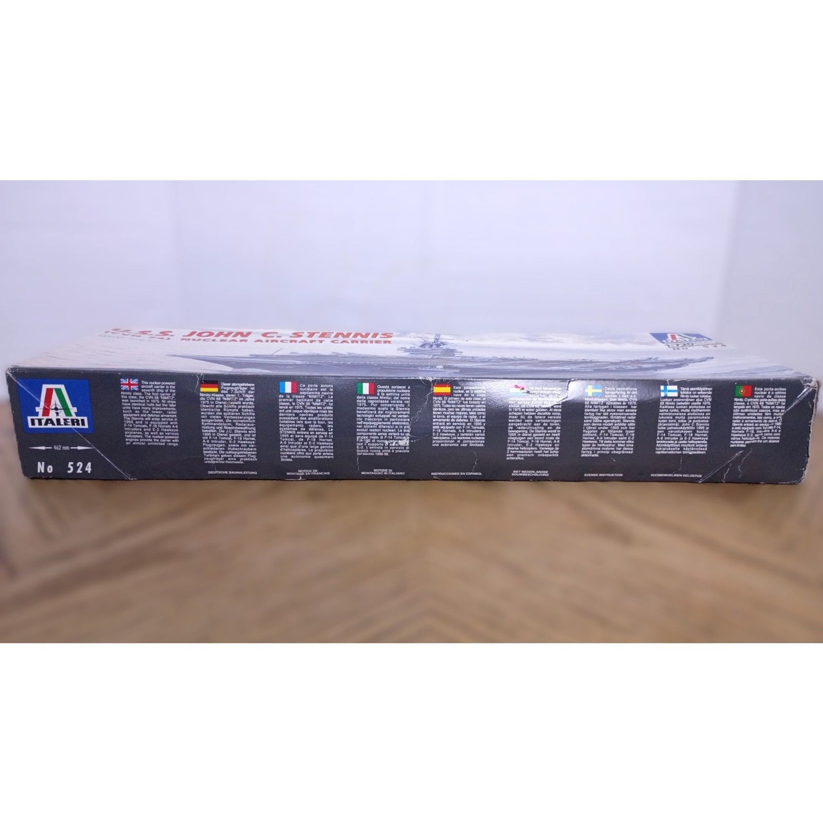 Italeri USS John C Stennis CVN 74 1/720 Nuclear Aircraft Carrier 524 Model Kit