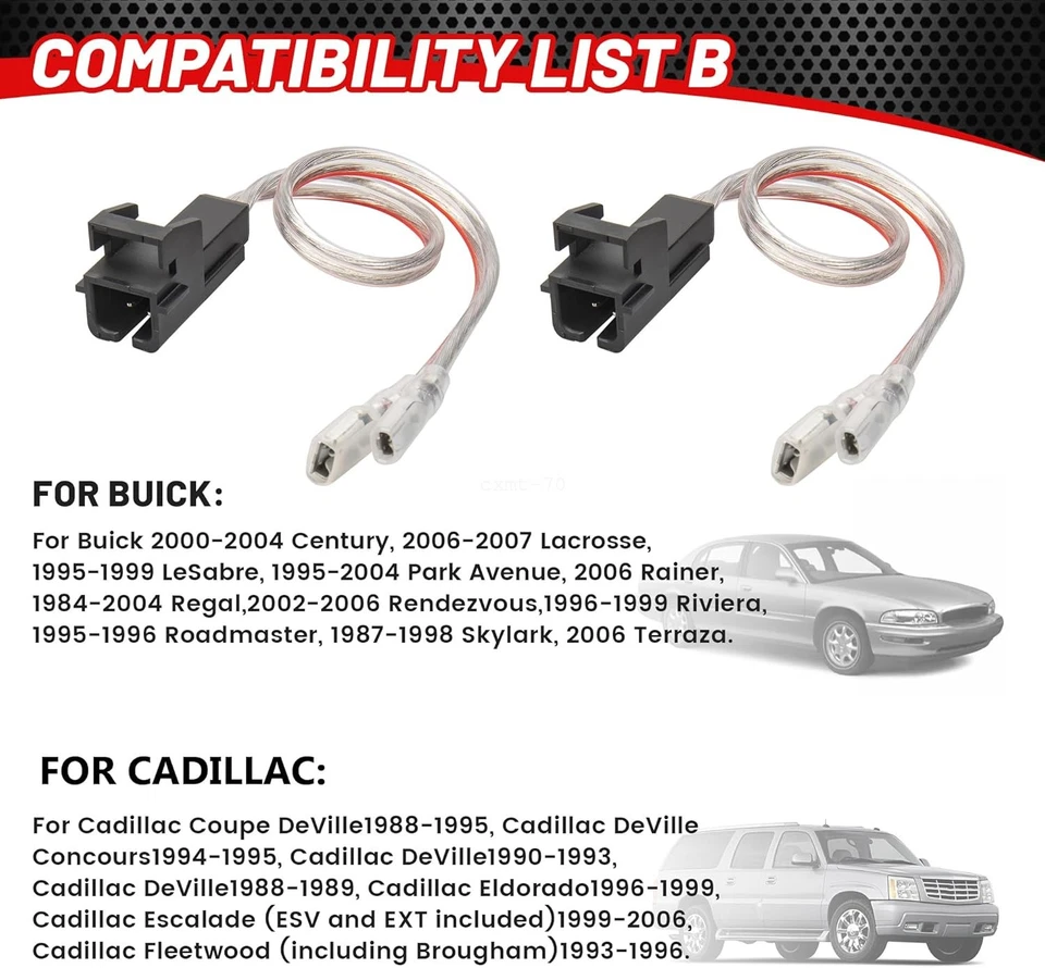 Conector adaptador arnés de cables de altavoz para Chevrolet Silverado 1500 2500 3500 Foto 3 de 4