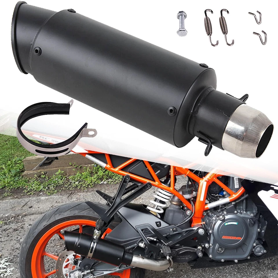 38-51 毫米摩托车排气消声器管适用于 R1 R6 GSXR600 750 ZX6R CBR500R FZ09 — 第 2/4 张图片