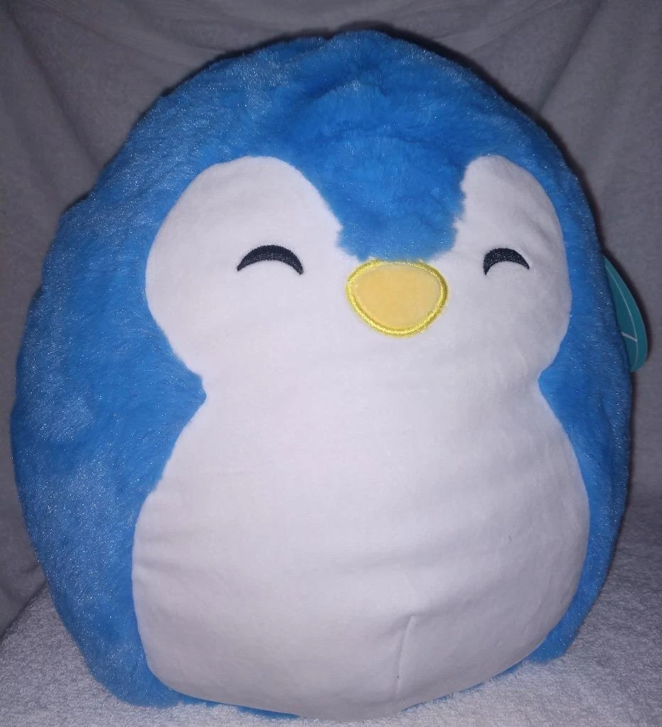 Squishmallows FuzzAMallows PUFF the PENGUIN 12