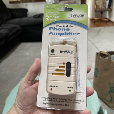 Clarity Walker Battery Operated  White Amplifier Hear Clearly New