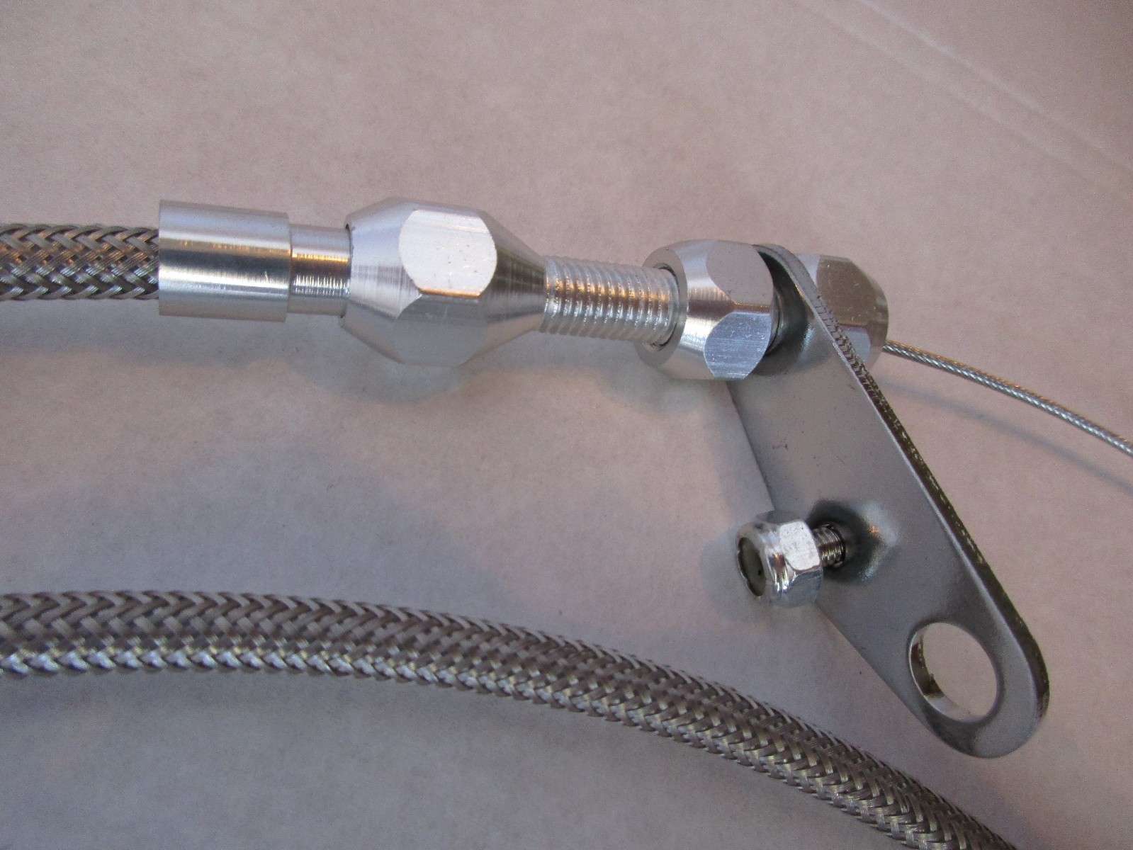 FORD C6 TRANSMISSION STAINLESS STEEL BRAIDED KICK DOWN CABLE 5100 eBay