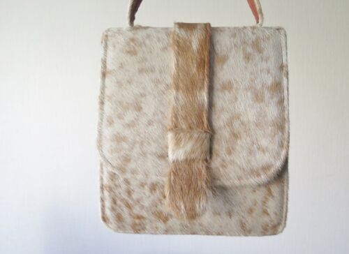 Natural Fur Bag Genuine Fur Woman's Handbag Scandinavian Nordic Handmade Bag  - Afbeelding 1 van 8