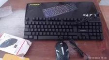 Computer Desktop Gaming Keyboard and Mouse Mechanical Feel Led Light Backlit US
