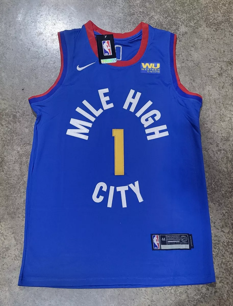 Denver Nuggets Michael Porter Jr. 1 Royal Blue Jersey replica