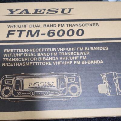 Yaesu Radio FTM-6000S 20W 144/430MHz D Band Dual Band FM 