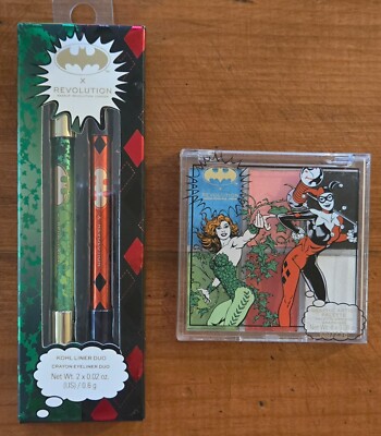 Revolution X DC Batman Poison Ivy Harley Quinn Makeup Set Eyeshadow Eyeliner
