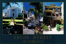 Union Street, San Francisco, Multiview, California Vtg Postcard M17