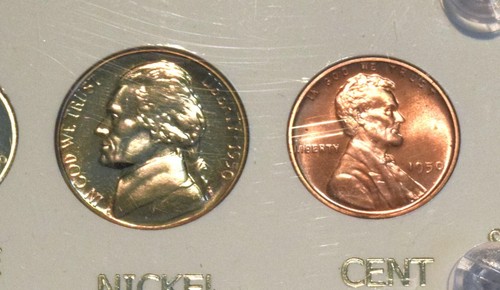 1950 PROOF Set, U.S Mint 5 Coin Premium Looking, Franklin Silver Half Dollar 50C - 第 4/8 張圖片