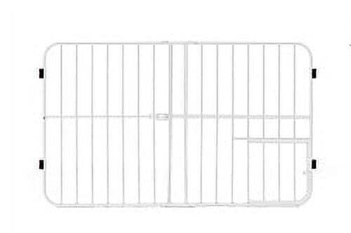 Puerta metálica expandible para perros y bebés puerta ligera para mascotas fácil configuración interior exterior - Imagen 3 de 4