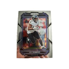 2022 Panini Prizm Football Card J.K. Dobbins Silver #20 Baltimore Ravens (F6