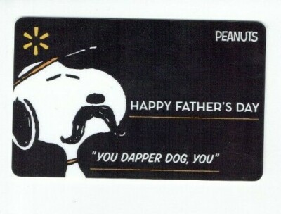 Walmart Gift Card Snoopy You Dapper Dog, You Father's Day