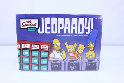 #ad NEW Jeopardy The Simpsons Edition Game Quiz Question Family Pressman 2003 SEALED $26.24