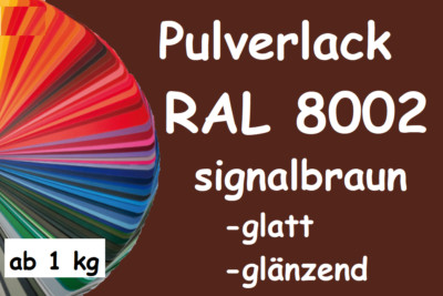7 Pulverlack RAL 8002 Signalbraun glatt glänzend PPG P411H001R-YD