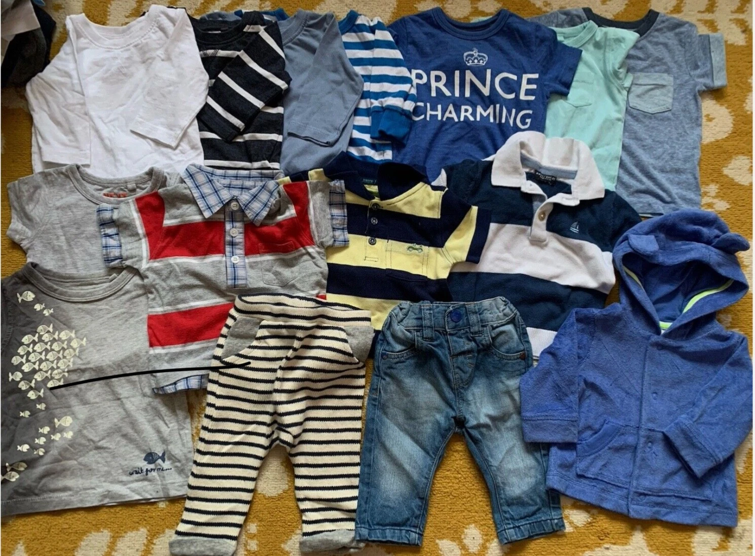 NEXT baby boys 15 x clothes bundle, Trousers, Tops, T Shirts, Hoodie. 3-6 Mth