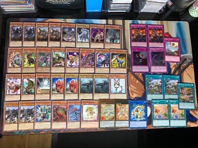 Yugioh Dinosaur Deck - Reptile, Dragon, Rescue Rabbit Beat Down | eBay