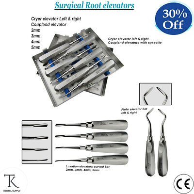 Chirurgische Dental Mundzahnextraktion Wurzelaufzüge Luxating Coupland Cryer Kit