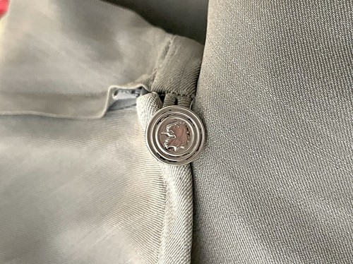Vintage Calvin Klein Gray Maxi Skirt Size 8 Slip-On Zip Button Loop Closure - Picture 4 of 7