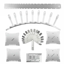 Guitar Neck Notched Straight Edge Rocker Luthier Tools Gauges Ruler Feeler