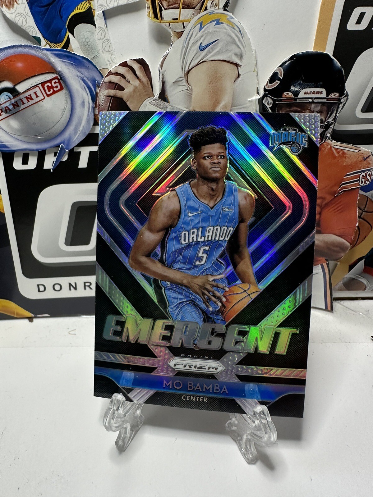2018 2019 Panini Prizm Mo Bamba Rookie RC 6 Emergent Insert Holo Silver