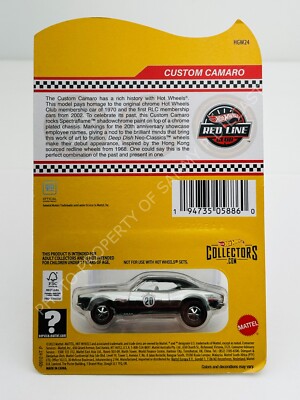 Hot Wheels 2022 RLC Redline Club 2002-2022 Chrome CUSTOM CAMARO