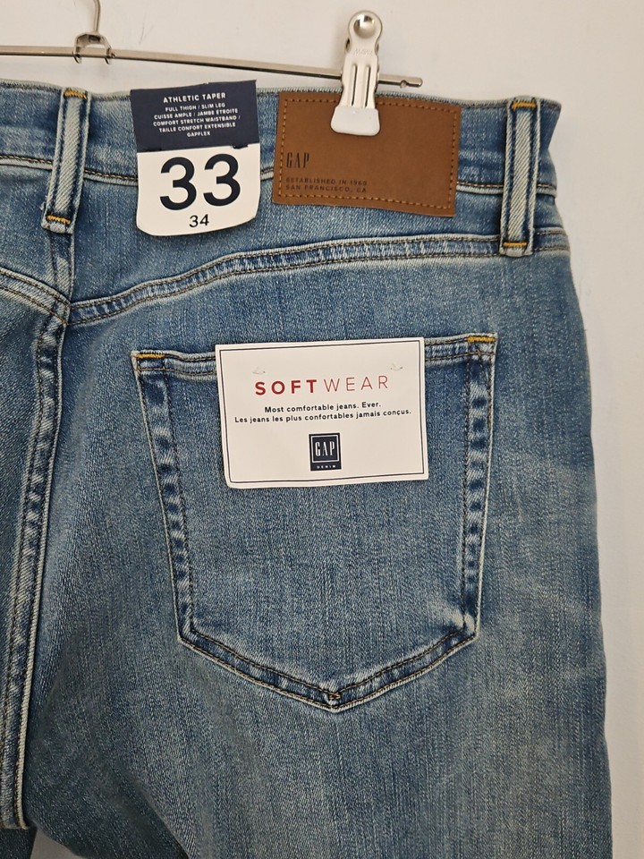 GAP man's Jeans Size 3334 new With tag faded look comfortable. eBay