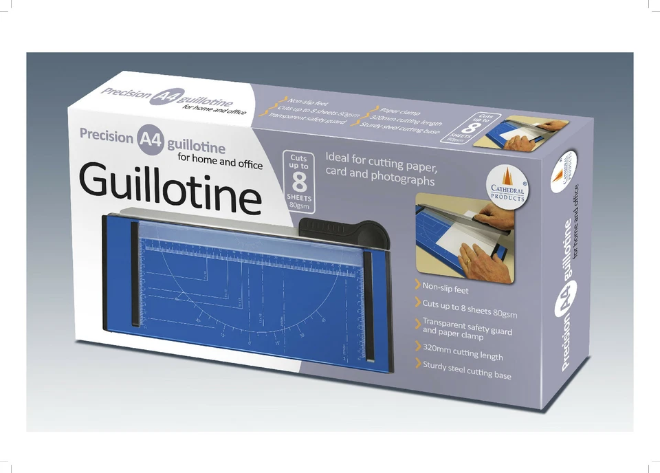 Cathedral A4 A5 Precision Photo Paper Guillotine Cutter Heavy Duty Metal