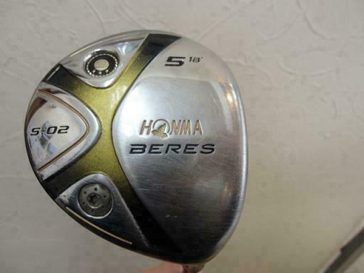 GOLF CLUBS FAIRWAY WOOD HONMA BERES S-02 3-STAR #5 5W LOFT-18 S