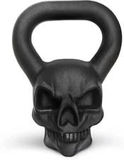 Yes4All Skull Kettlebell Demon 25 lb, Primal Cast Iron Powder Coated Kettlebells