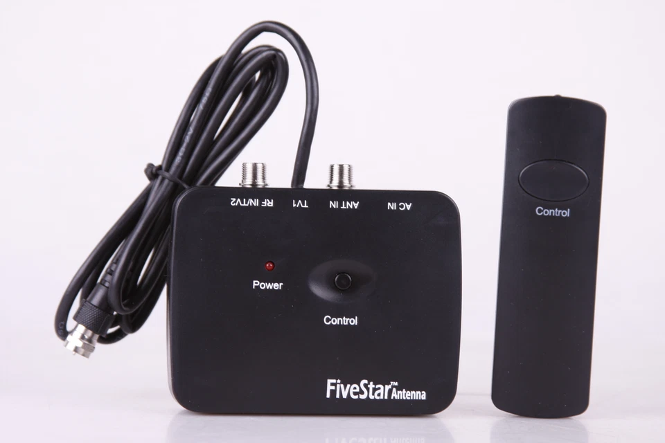 Antena de TV Exterior 200 Millas Motorizada Amplificada HD TV 1080P VHF/UHF Rotor 360° Foto 4 de 4