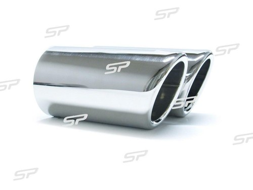 2x Cubierta de Escape Cubierta de Tubo de Acero Inoxidable para VW GOLF 7 VII 5G Variant TDI TSI - Imagen 9 de 12
