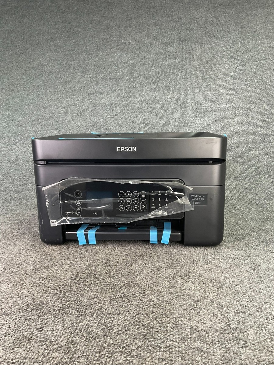 Epson Workforce WF 2850 Printer Wireless wifi C614B Black Auto 
