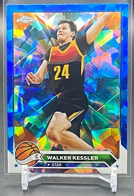 2023-24 Topps Chrome Sapphire Edition Walker Kessler #185 Utah Jazz