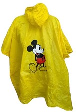 Vtg- Mickey Mouse Adult Rain Poncho - 1980's