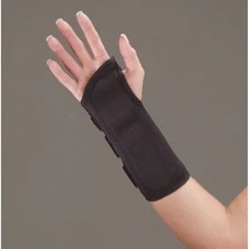 DeRoyal Suede Leatherette Wrist Brace – Left Hand, Small (5010-07)