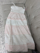 LoveShackFancy x Target Stella Ditsy Floral Maxi Dress Pink Girls 14 NWT