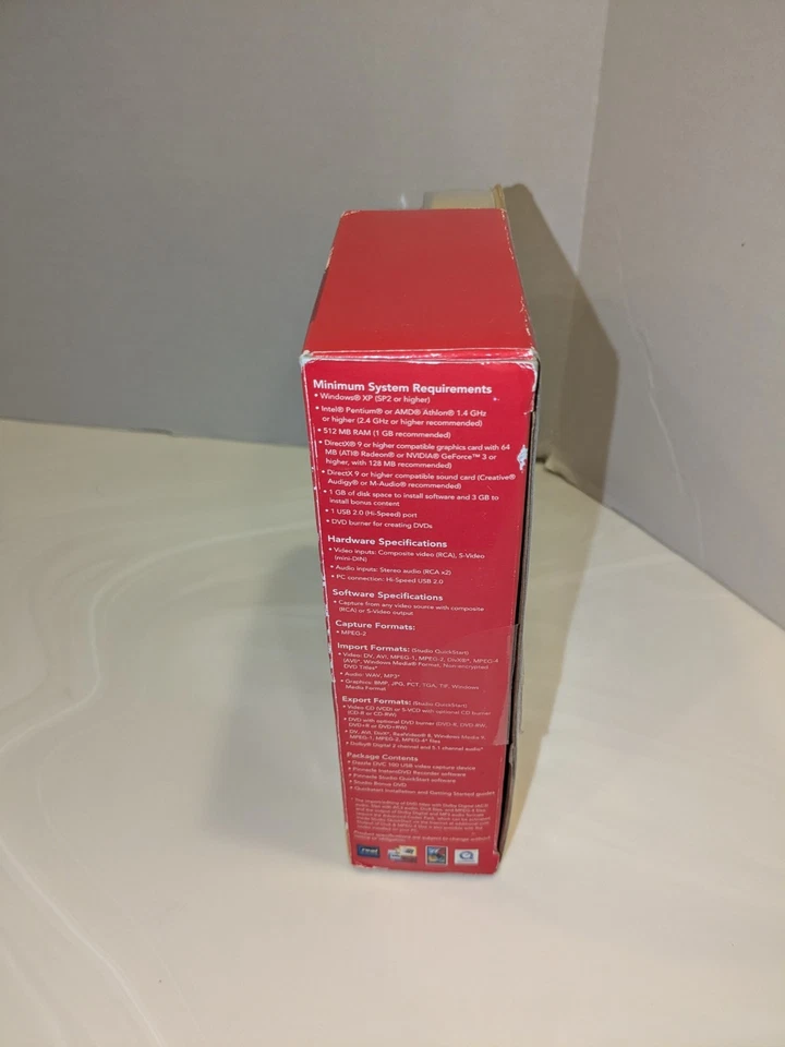 Dazzle DVD Recorder Plus Video Movies Pinnacle Studio 12 Video Capture NIB New - Image 2 of 4